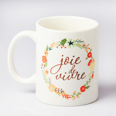 LetterNote Joie de vivre Ceramic Mug