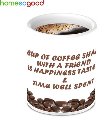 41% OFF on Home So Good Friend Coffee Nut Printed Ceramic Mug 280 ml