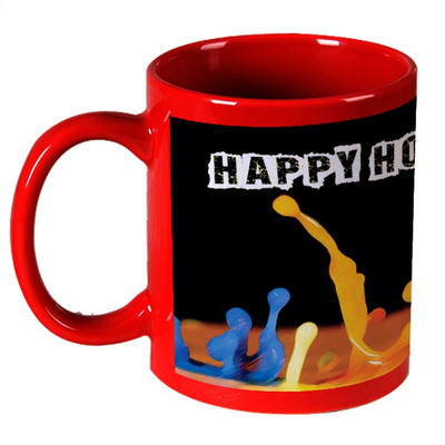 56% OFF on AMY Water Color Drops Happy Holi Red Ceramic Mug 325 ml 56% OFF on AMY Water Color Drops Happy Holi Red Ceramic Mug 325 ml