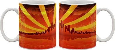 15% OFF on Artifa Shining City Porcelain, Ceramic Mug 350 ml