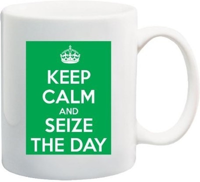 40% OFF on Teeskart Keep Calm And Seize The Day Porcelain Mug 300 ml 40% OFF on Teeskart Keep Calm And Seize The Day Porcelain Mug 300 ml