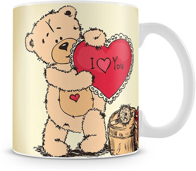 68% OFF on Shoprock Teddy with Love you Cushion Coffees Ceramic Mug