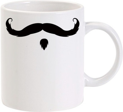 50% OFF on Lolprint Moustache Goatee Ceramic Mug 325 ml 50% OFF on Lolprint Moustache Goatee Ceramic Mug 325 ml