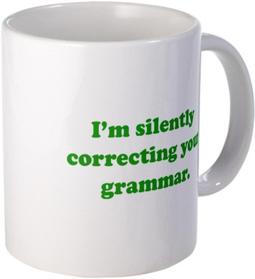 40% OFF on Teeskart Grammar Correction Porcelain Mug 300 ml 40% OFF on Teeskart Grammar Correction Porcelain Mug 300 ml