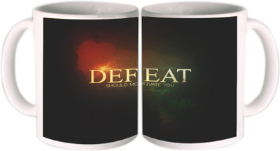 25% OFF on Shopkeeda Defeat Should motivate You Ceramic Mug 350 ml