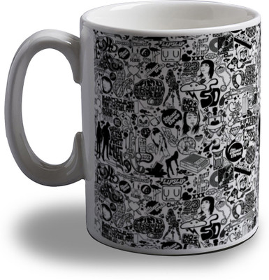 15% OFF on Artifa Abstract Typography Porcelain, Ceramic Mug 350 ml 15% OFF on Artifa Abstract Typography Porcelain, Ceramic Mug 350 ml