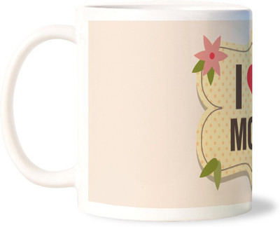 50% OFF on Lovely Collection I Love Mom Designer Porcelain Mug 325 ml 50% OFF on Lovely Collection I Love Mom Designer Porcelain Mug 325 ml