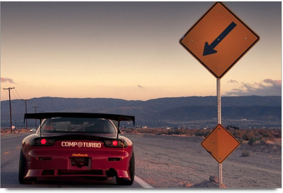 75% OFF on Red Sports Car 5 Paper Print