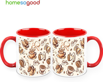 37% OFF on HomeSoGood Hot Coffee QTY 2 Ceramic Mug 325 ml, Pack of 2 37% OFF on HomeSoGood Hot Coffee QTY 2 Ceramic Mug 325 ml, Pack of 2