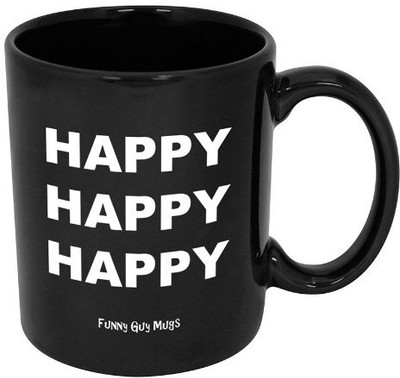 40% OFF on Teeskart Happy Happy Happy Porcelain Mug 300 ml