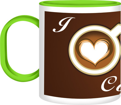 30% OFF on Refeel Gifts I Love Coffee Unbreakable Plastic Mug 325 ml