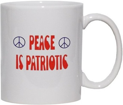 40% OFF on Teeskart Peace Is Patriotic Porcelain Mug 300 ml 40% OFF on Teeskart Peace Is Patriotic Porcelain Mug 300 ml
