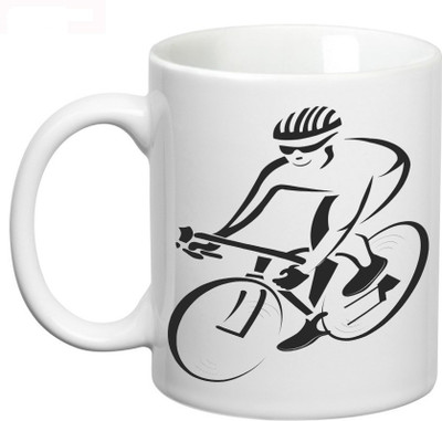 54% OFF on Prithish Cyclist Ceramic Mug 330 ml 54% OFF on Prithish Cyclist Ceramic Mug 330 ml