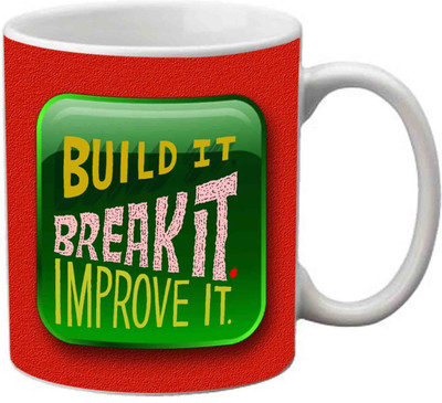 81% OFF on StyleNcomfort Build It Break It Improve It Friendship Day Ceramic Mug 320 ml