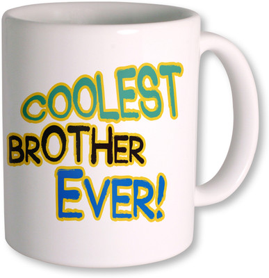 58% OFF on Photogiftsindia Coolest Brother Ever Coffee Ceramic Mug 350 ml