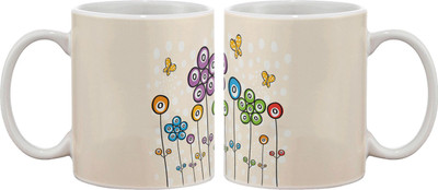 15% OFF on Artifa Flowers And Butterflies Porcelain, Ceramic Mug 350 ml 15% OFF on Artifa Flowers And Butterflies Porcelain, Ceramic Mug 350 ml