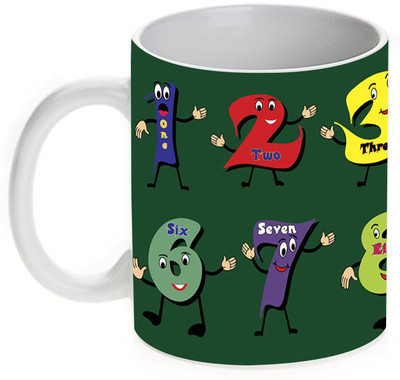 63% OFF on Mugwala Dancing Kid Numbers Ceramic Mug 330 ml