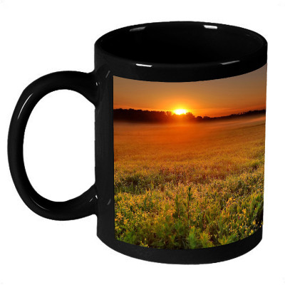 72% OFF on AMY Bright Beautiful Sunrising Scenery Ceramic Mug 325 ml