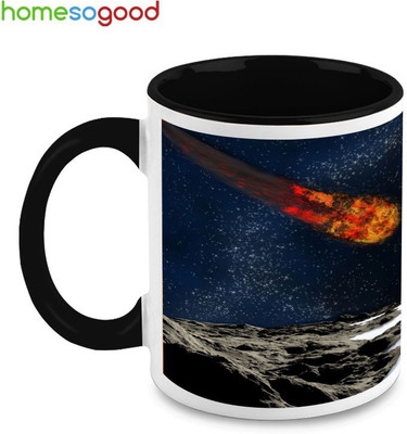 33% OFF on HomeSoGood Planet Facing Exodus Ceramic Mug 325 ml