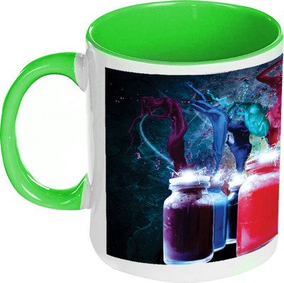 58% OFF on AMY Multicolor Jar Bottles Inside Green Coffee Ceramic Mug 325 ml 58% OFF on AMY Multicolor Jar Bottles Inside Green Coffee Ceramic Mug 325 ml