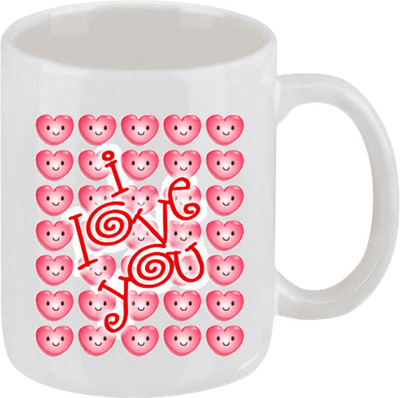 16% OFF on Ellicon 227heart Smile I Love You Ceramic Mug
