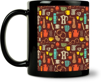 45% OFF on ShopMantra Tea & Coffe Icons Pattern Ceramic Mug 300 ml 45% OFF on ShopMantra Tea & Coffe Icons Pattern Ceramic Mug 300 ml