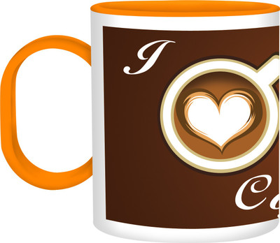 30% OFF on Refeel Gifts I Love Coffee Unbreakable Plastic Mug 325 ml