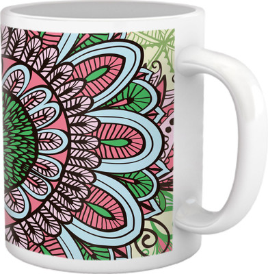 60% OFF on Tiedribbons Kinda Sexy_Modern Geometric_Steamy Hearts Pattern Ceramic Mug 325 ml