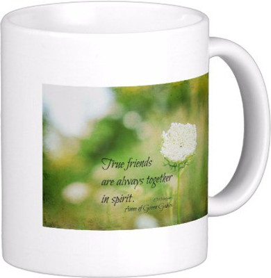 37% OFF on Exoctic Silver Classic Quoted Coffee 00217 Ceramic Mug 300 ml