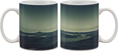 15% OFF on Artifa Sea View Porcelain, Ceramic Mug 350 ml