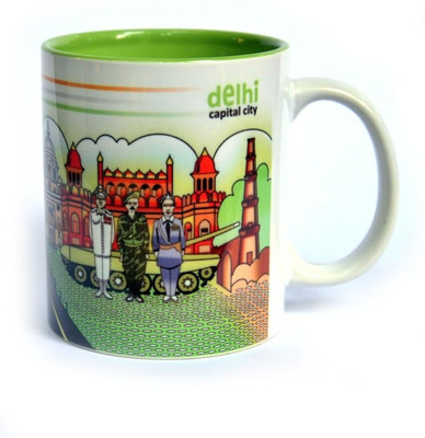 40% OFF on Indiavibes Coffee & Tea Delhi Theme Printed Ceramic Ceramic Mug