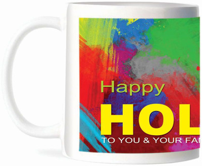 50% OFF on Refeel Gifts Happy Holi To You & Your Family Ceramic Mug 325 ml 50% OFF on Refeel Gifts Happy Holi To You & Your Family Ceramic Mug 325 ml