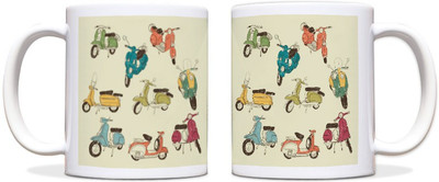 54% OFF on ShopMantra Retro Scooter Pattern Black Ceramic Mug 300 ml 54% OFF on ShopMantra Retro Scooter Pattern Black Ceramic Mug 300 ml