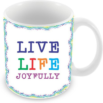 26% OFF on Everyday Gifts Live Life Joyfully Ceramic Mug 325 ml 26% OFF on Everyday Gifts Live Life Joyfully Ceramic Mug 325 ml