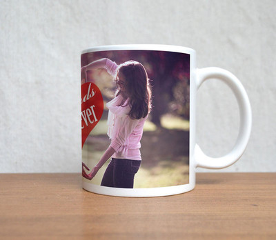 60% OFF on StyBuzz Friends Forever Girld Porcelain Mug 300 ml