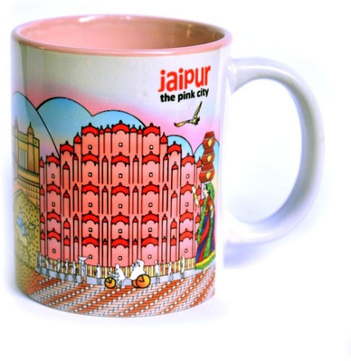 40% OFF on Indiavibes Coffee & Tea Jaipur Theme Printed Ceramic Ceramic Mug