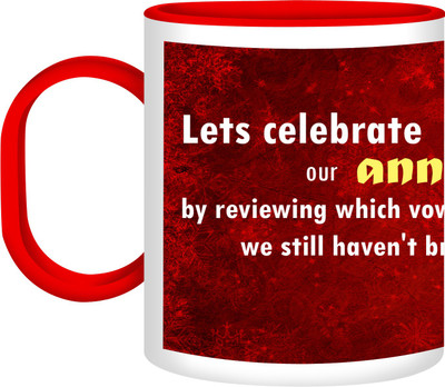 30% OFF on Refeel Gifts Happy Anniversary AS-165 Unbreakable Plastic Mug 325 ml 30% OFF on Refeel Gifts Happy Anniversary AS-165 Unbreakable Plastic Mug 325 ml