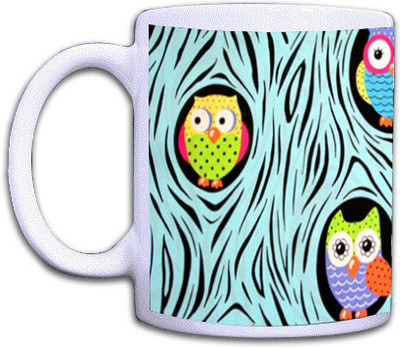 33% OFF on Shopmillions Owls Pattern Ceramic Mug