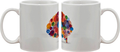 15% OFF on Artifa Balloons Abstract Porcelain, Ceramic Mug 350 ml