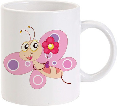 50% OFF on Lolprint Cartoon Butterfly Ceramic Mug 325 ml 50% OFF on Lolprint Cartoon Butterfly Ceramic Mug 325 ml