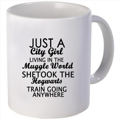 Snoogg just a city girl living in the gle worldhetook the hogwarts, train going anywhere Ceramic Mug Snoogg just a city girl living in the gle worldhetook the hogwarts, train going anywhere Ceramic Mug