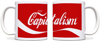 60% OFF on ShopMantra Capitalism Black Ceramic Mug 300 ml