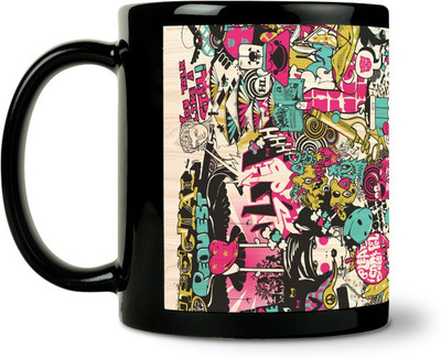 36% OFF on ShopMantra Cool Funky Doodle Ceramic Mug 300 ml