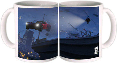 25% OFF on Shopkeeda Gta V Destruction Ceramic Mug 350 ml