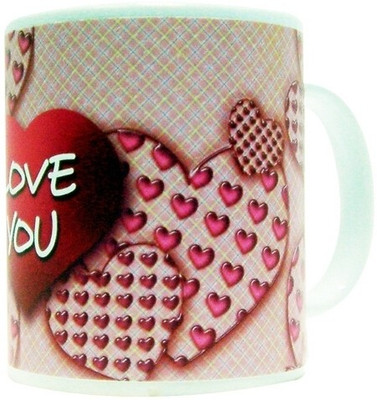 26% OFF on Everyday Gifts V Love Gift For Love You Ceramic Mug 400 ml