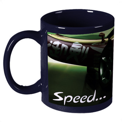 56% OFF on Amy Car Sports Car Dark Blue Ceramic Mug 330 ml