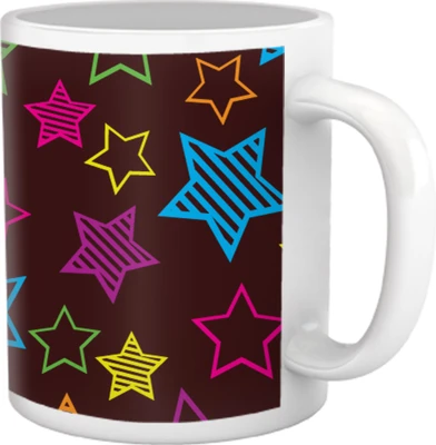 50% OFF on Tiedribbons Child Love_Hide and Seek_Star Pattern Ceramic Mug 325 ml