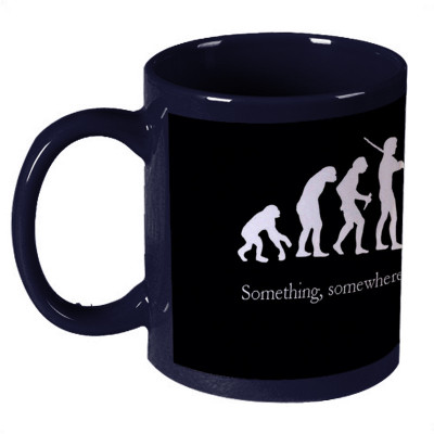 68% OFF on Amy Technology Fault Dark Blue Ceramic Mug 330 ml