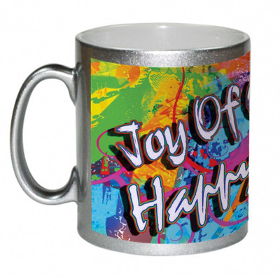 55% OFF on AMY Joy Of Colors Happy Holi Message Ceramic Mug 325 ml
