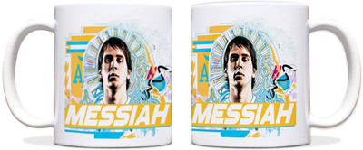 60% OFF on ShopMantra Lionel Argentina Football Black Ceramic Mug 300 ml